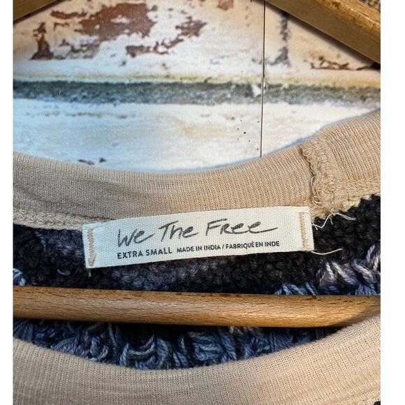 Free People We The Free Spring Bound Crochet Cotton & Linen Blend Baseball Tee - Picture 13 of 16